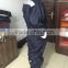 Hot Selling 100% Polyester Hi-vis dark blue Durable Construction Worker Uniform reflective stripe Safety Coverall