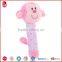 New Promotional soft baby rattle,soft baby toys with animal designs