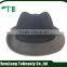 wholesale black and grey wool felt hat