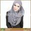 Green fashion viscose new designs muslim scarf womens hijab