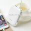 Square box portable power bank 10000 mah 5v 2A with LED indicator with cable built-in