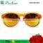 PC frame with bamboo temple new polarized bamboo sunglasses UV400 mirror coating lens