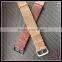 Real Leather Flat 1 Piece Nato Watch Strap Leather 20mm