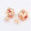 Cheap Crystal Earring Stud Double Sided Two Usage Earrings For Women