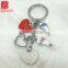Five pendant metal keychain