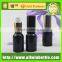 hot pack black glass spray bottle for cosmetic container