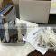 Typical square straight edge 90degree Double side stainless steel bathroom glass clamp glass door hinge