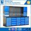 New design steel made drawers cabinets/blue garage cabinets for tools