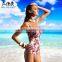 Balneaire New Arrival Girls Sexy Digital Print One Piece Swimsuit