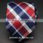 2016 fashionable high quality plaid mens silk woven tie with custom brand