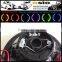 7 inch Round BMC Semi Sealed Beam with Yllow LED Halo Ring Auto Halogen sealed beam H4 or HID H4 Xenon Bulb