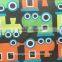 waterproof cartoon car print taffeta fabric for children fabric children jacket