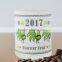 Wholesale frosted 2017 decal drinking glass mug coffee glass cup with handle