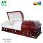Superior American non-toxic lacquered cherry funeral casket