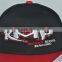Guangzhou hat factory professional custom 100% surface/black and red/embroidery logo/flat brim hat