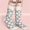 Custom Different Style Colorful Dotted Socks,Mens crew socks,happy dotted dress socks