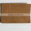 Embossed bear logo leather label for suits
