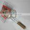 Electroplate BBQ Fish Grill Basket with Wooden Handle