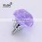 Factory Directly Purple Crystal bedroom furniture Handle Knob