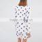 Polka Dots Print 3/4 Sleeve Women Blazer , Boutique Blazer Feminino Customized