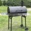 Barrel BBQ Grill With Smoker