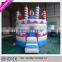 New design Birthday cake inflatable bouncer castle for kids