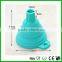 Food grade silicone foldable funnel custom mini collapsible funnel