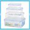 4 pcs Food Containers Plastic Storage Containers Boxes