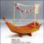Plastic dragon boat container for delicious food