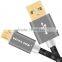 VOXLINK Crocodile Gold Plug USB Sync Date Charger Cable micro black 1m