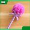 promotional wholesale cheap funny school office stationery mini plastic rainbow hair ball roller ball point pen