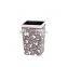 Plastic Medium Rectangle Leather Wraped Cheap Trash Can for Hld With Open Top Button 11L