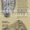 Creative L Shape Curving Wall Clock, Fashion Melting Clock, Roman Number Clock