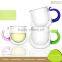 DBG-A18-350 350ml Popular Heat Resistance Double Wall Borosilicate Glass Cup