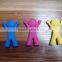 2105 Hot Sale Food Grade Cartoon Boy Design Silicone Chopstic Holders for Kids