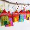 House ornaments Decoration Set of eight Felt House for wall hanging