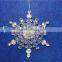 acrylic different style clear snowflake for christmas snowflake