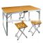 jinhua high quality outdoor bamboo folding table