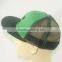 custom hats snapback baseball cap without brim with green under brim