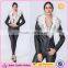 New Fashion Clothing Manufacturers Premium Women PU Jacket With Fur Collar