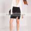 New Arrival Lady Elegant High Waisted Black Mini Skirt