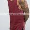 High Quality New Design Custom Dark Red Color Gym Wear Comfortable 100% Cotton Fashion Men's Sport Vest
