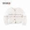 Button Closure At Front Fashionable Children Sweaters