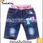 new girls denim jeans children hello kitty short jeans children clothing