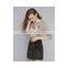 Fancy Cotton Knitted With Cat Pattern Sweater Designs For Girls
