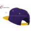 Purple Gold Los Angeles Embroidered Snapback Baseball Caps With Wool and Acrylic Blend