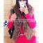 SJ129-01 Natural Raccoon Fur Vests Lady Fashion Knitting European Sleeveless Jackets with Fur Hood