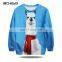 Sublimation print Custom cartoon sweaters used cashmere pullover sweater