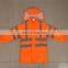 waterproof breathable safety rain coat