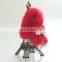 Cute real rabbit fur bunny keychain/bag charm for bag/car fashion